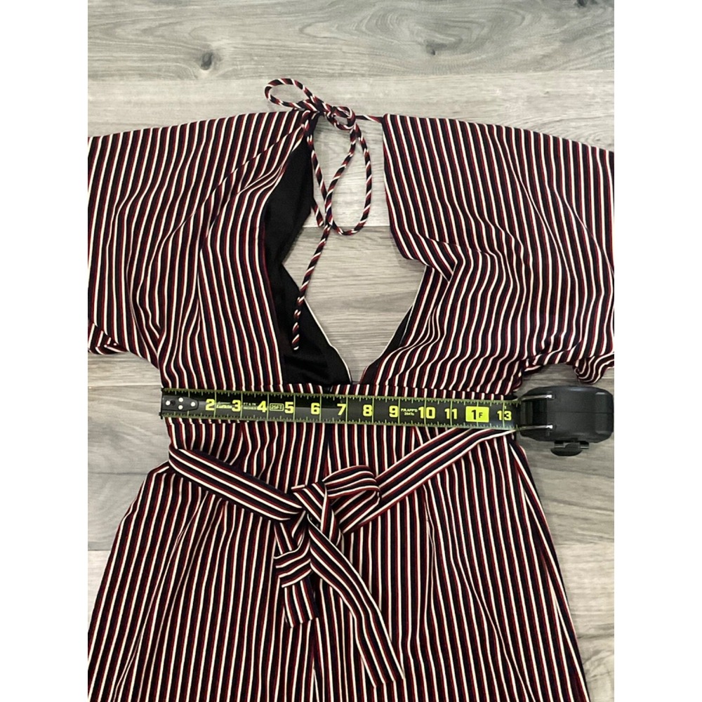 Women Stripe Pants Jumpsuit Multi Color Size S - Picture 7 of 7